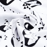 100% Baumwolle Kleiner Bär Weiß Schwarz