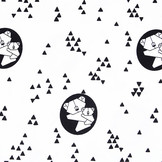 100% Katoen Beertje Wit Zwart