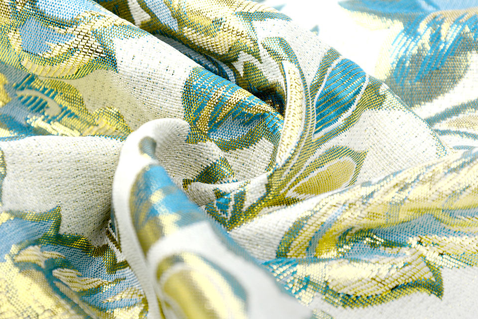 Brocade Flowers Izimbali Aqua