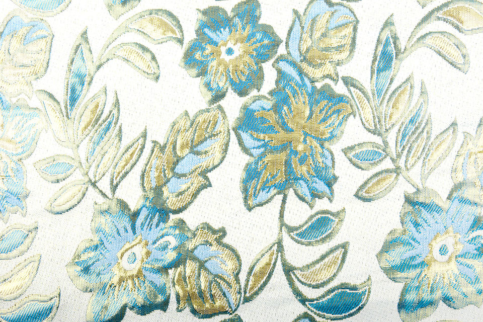 Brocade Flowers Izimbali Aqua