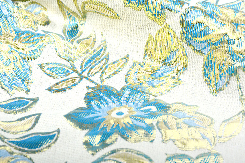 Brocade Flowers Izimbali Aqua