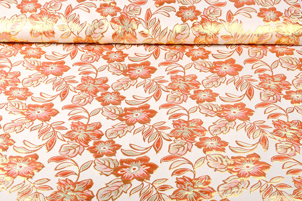 Brocade Flowers Izimbali Orange