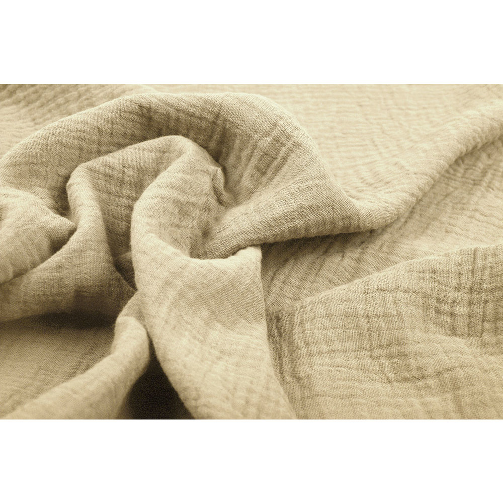 Double Gauze Fabric Sand - YES Fabrics