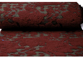 Knitted Woolen fabric Sheep Wool look Diamond Bordeaux