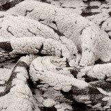 Gebreide Wollen stof Schapenwollook Ruit Donker Bruin