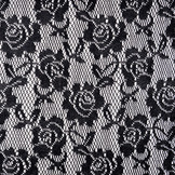 Lace on Charmeuse Beige