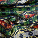 Brokat Octagon Marineblau