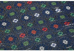 Brocade Octagon Navy Blue