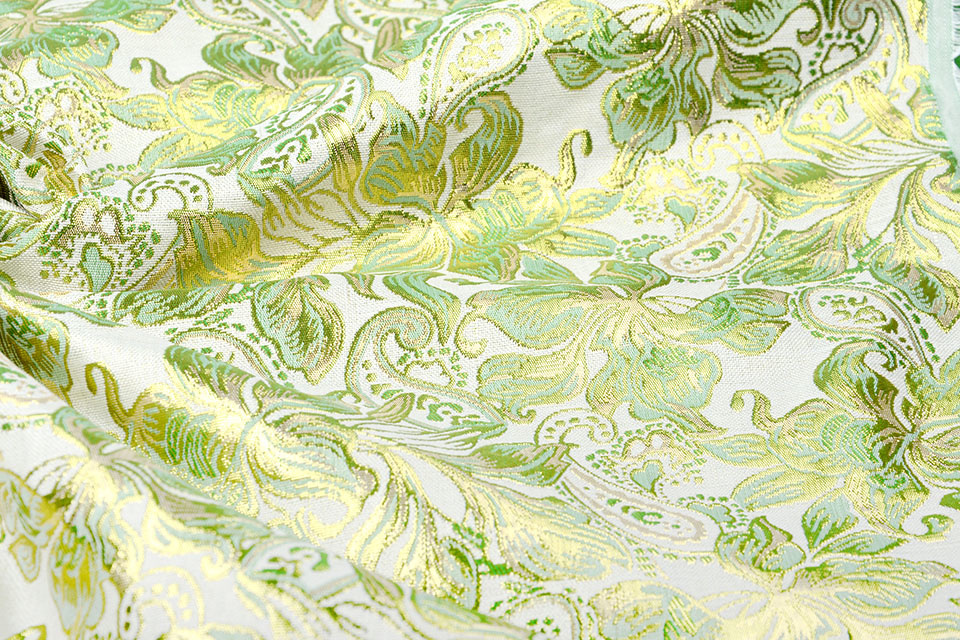 Brocade Maruva Light old green