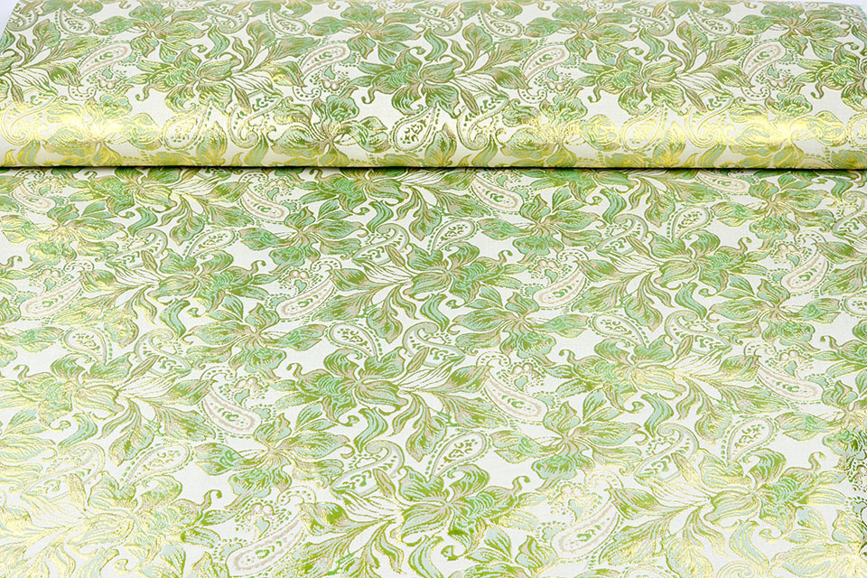 Brocade Maruva Light old green