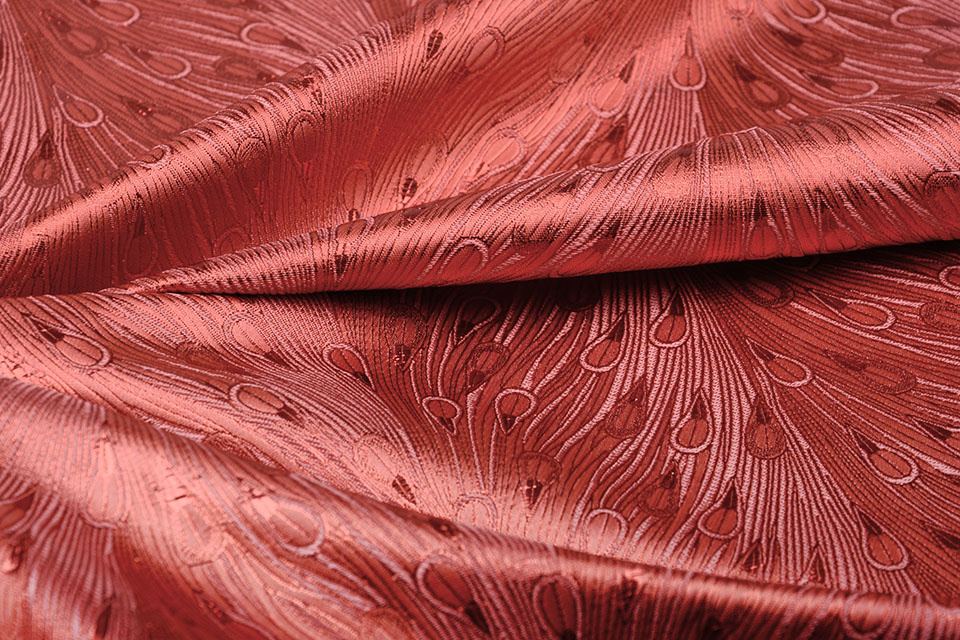 Brocade Peacock Gogo Coral