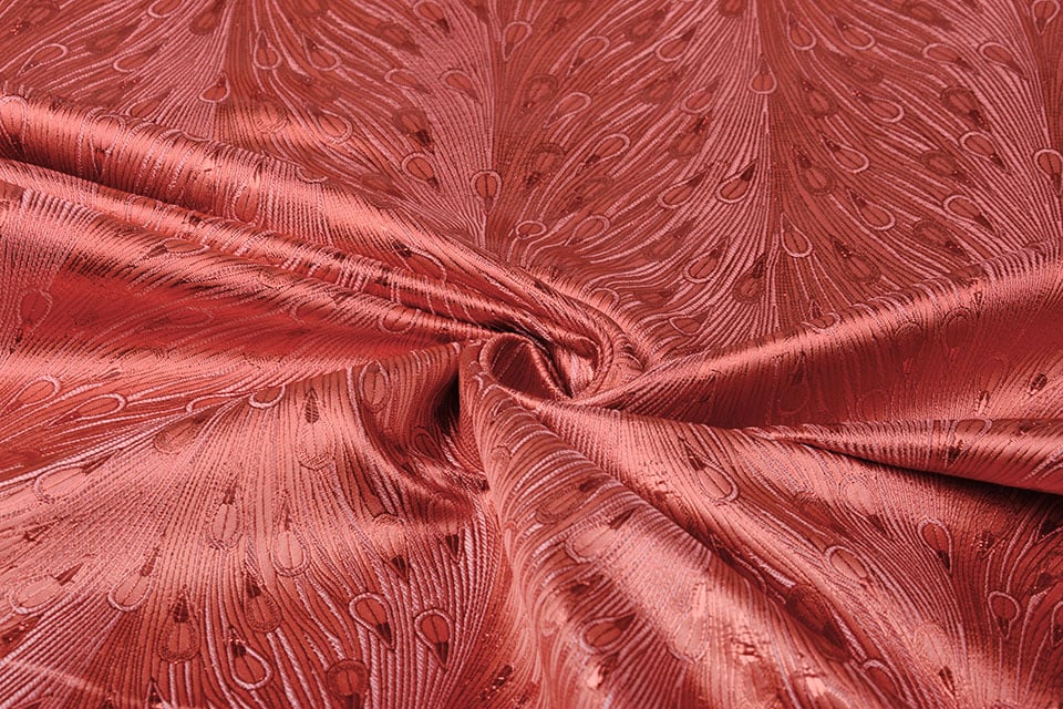 Brocade Peacock Gogo Coral