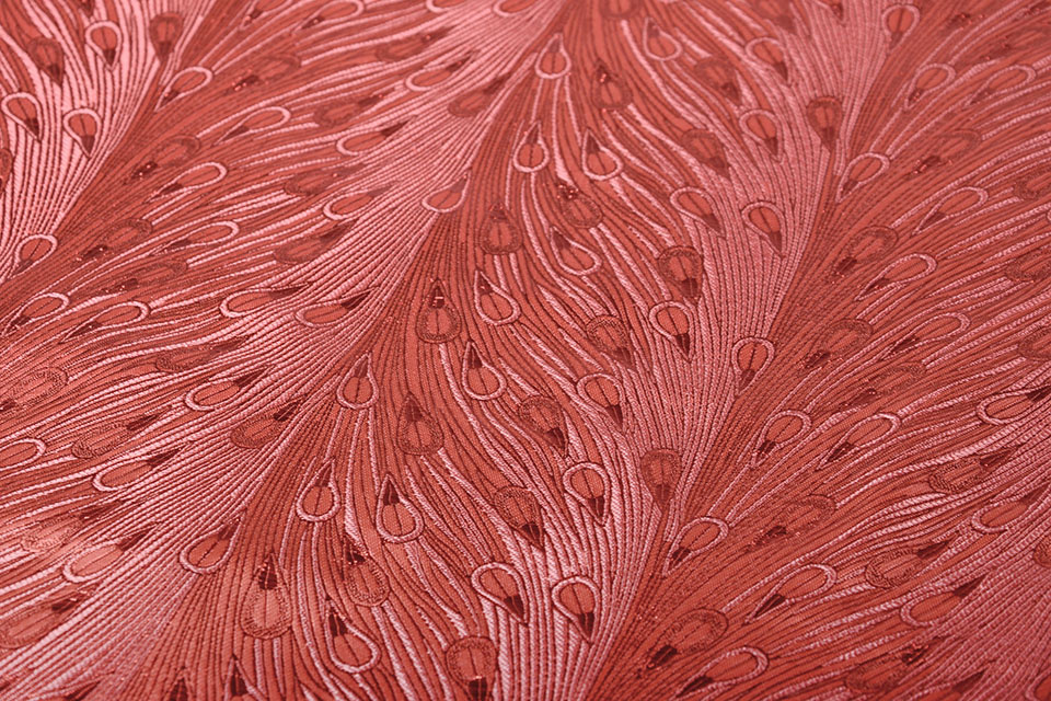 Brocade Peacock Gogo Coral