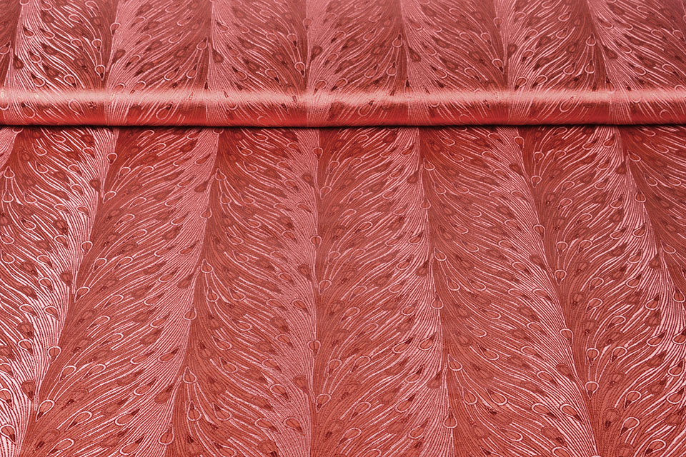 Brocade Peacock Gogo Coral
