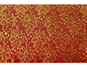 Brocade Blomma Red