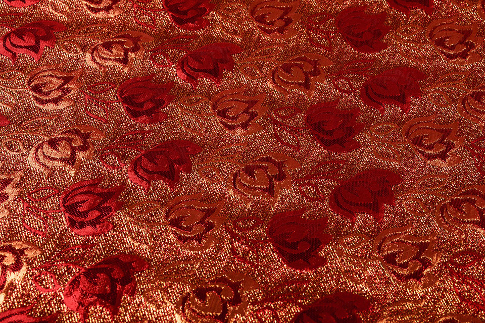 Brocade Flower Ruva Red