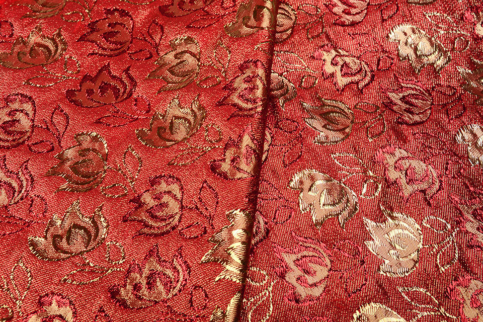 Brocade Flower Ruva Red