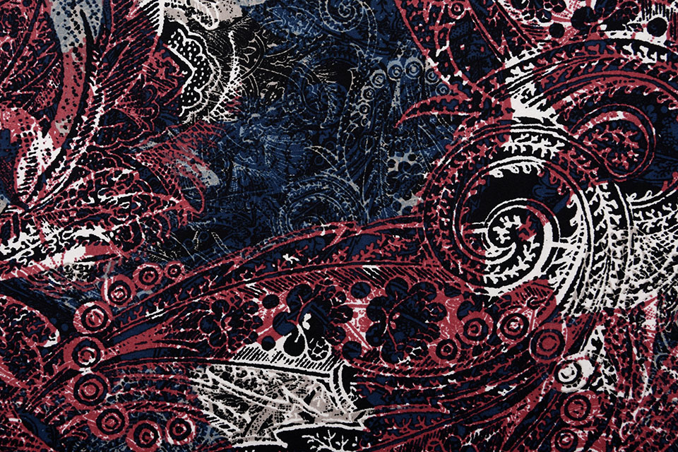 Tricot Lycra Phrinta Rot Blau