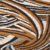 Gebreide Wollen stof Retro Bruin Zwart