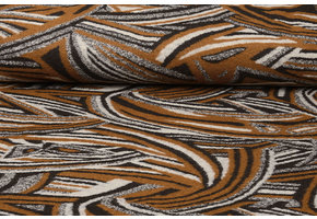 Knitted Woolen fabric Retro Brown Black