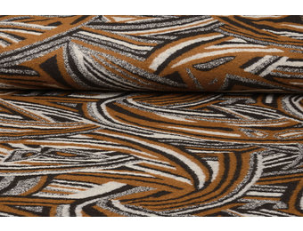 Knitted Woolen fabric Retro Brown Black