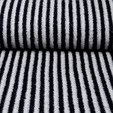 Gebreide Wollen stof Strepen Grijs