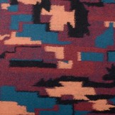 Knitted Woolen fabric Petrol Brique