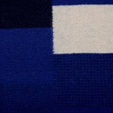 Gestrickter Wollstoff Kariert Kobaltblau