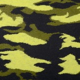 Knitted Woolen fabric Army Yellow