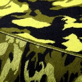 Knitted Woolen fabric Army Yellow