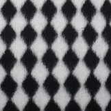 Gebreide Wollen stof Ruit Zwart Wit