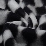 Gebreide Wollen stof Ruit Zwart Wit