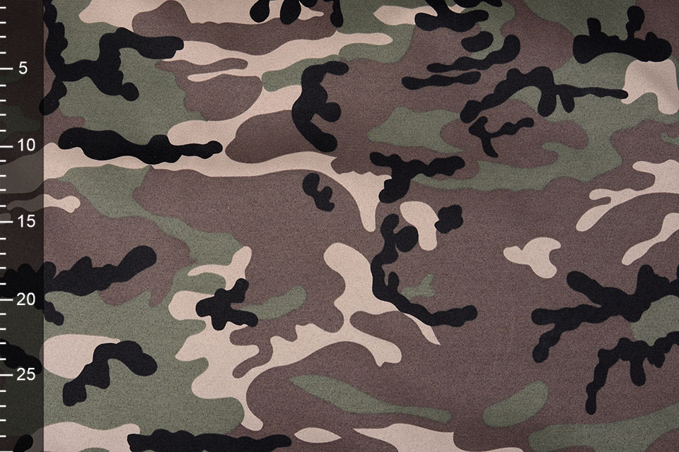 Cotton Fabric - Pattern Fabric - Army Camo Camouflage Green Grey Brown and  Black - 4my3boyz Fabric