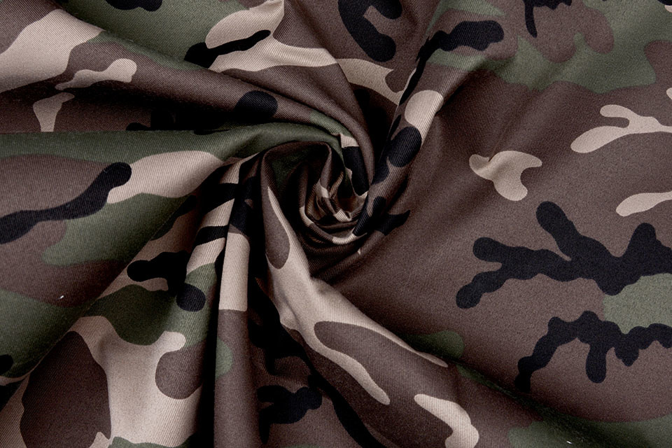 Army Polyester Katoen Bruin Groen