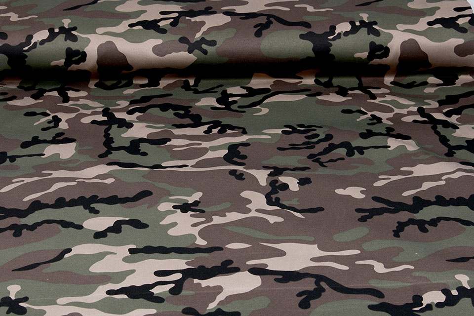 Army Polyester Katoen Bruin Groen