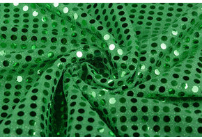 Sequins on Lurex Grass Green