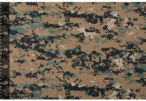Polyester Cotton  Pixels Army Green