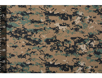 Polyester Cotton  Pixels Army Green