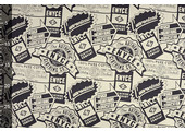 Polyester Cotton  Emblems Enyce Beige