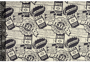 Polyester Katoen Emblemen Enyce Beige