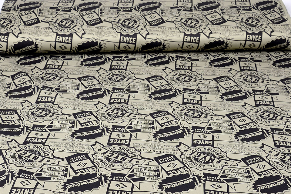 Polyester Cotton Emblems Enyce Beige