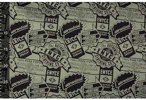 Polyester Baumwolle  Embleme Enyce Armeegrün