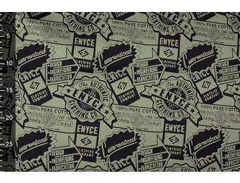 Polyester Baumwolle Embleme Enyce Armeegrün