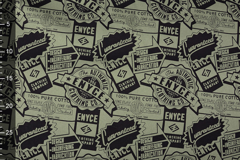 Polyester Katoen Emblemen Enyce Army Groen