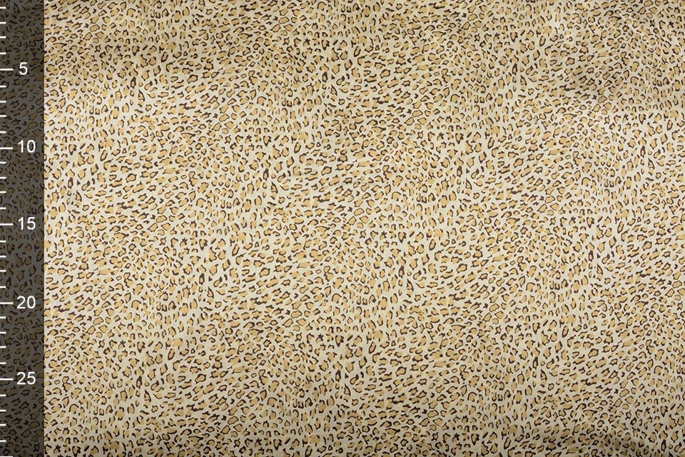 Polyester-Satin Pantherdruck Gold