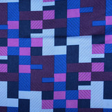 Poly Satijn Ifomu Blauw Paars