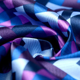 Poly Satijn Ifomu Blauw Paars