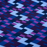 Poly Satijn Ifomu Blauw Paars