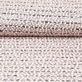 Fancy Bouclé Stripe Black Powder Pink