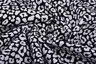 100% Cotton Panther print Black